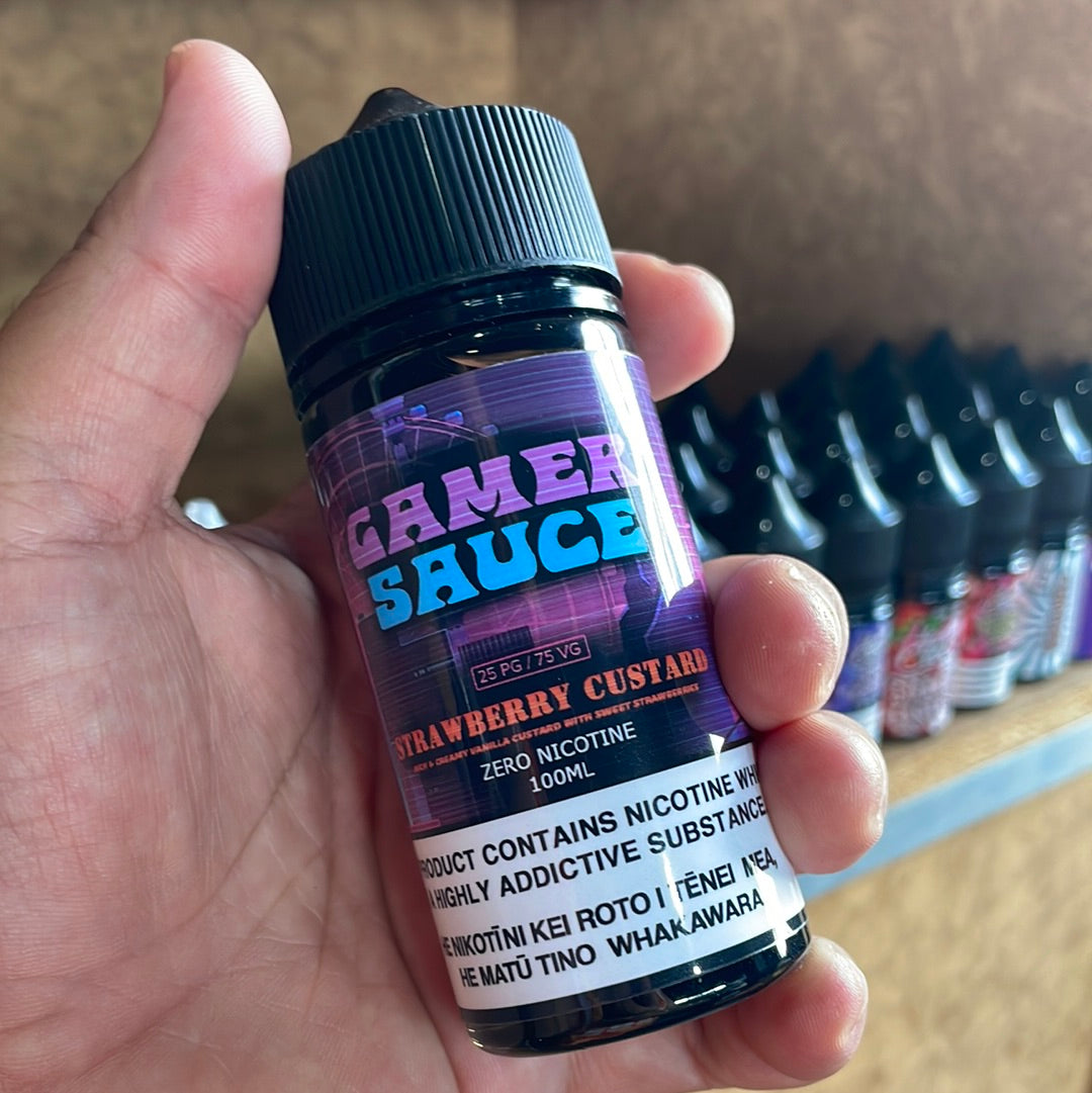 Gamer Sauce - Strawberry Custard - 100ml