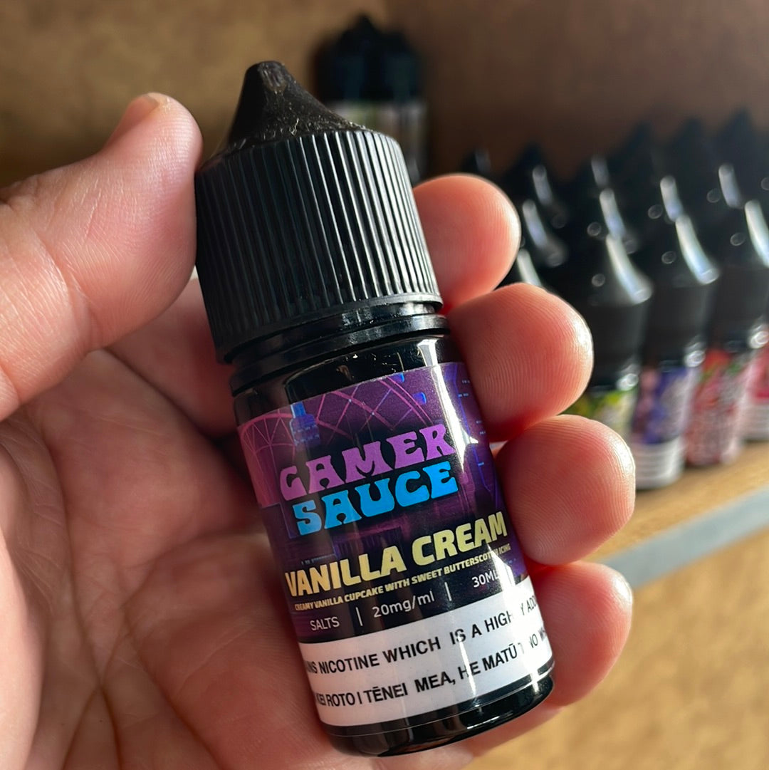 Gamer Sauce Salts - Vanilla Cream - 30ml