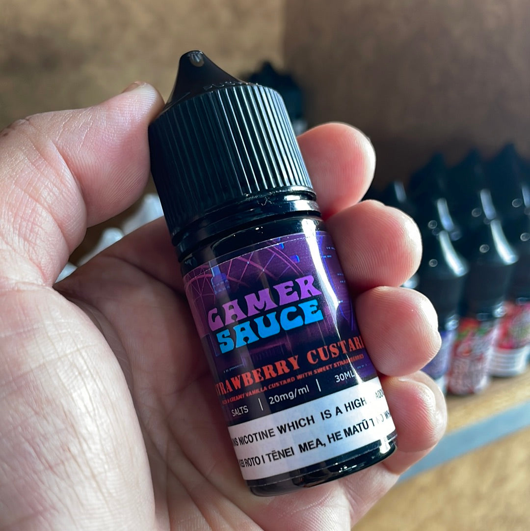 Gamer Sauce Salts - Strawberry Custard - 30ml